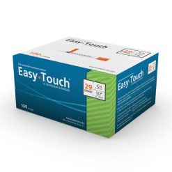 EasyTouch U-100 Insulin Syringes 0.5cc x 29G x ½" - 1 Box (100 Syringes)