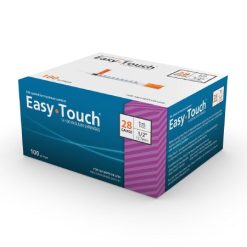 EasyTouch U-100 Insulin Syringes 1cc x 28G x ½" - 1 Box (100 Syringes)