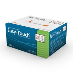 EasyTouch U-100 Insulin Syringes 1cc x 29G x ½" - 1 Box (100 Syringes)