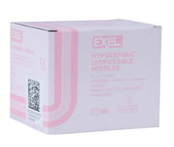 Exel Disposable Hypodermic Needles 18G x 1" - Box