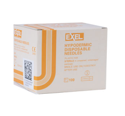 Exel Disposable Hypodermic Needles 25G x 1 ½" - Box