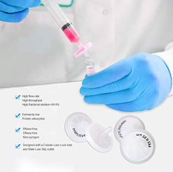 Alternative view of Allpure Syringe Filter - 25mm | 0.45μm | PES (5 pack)