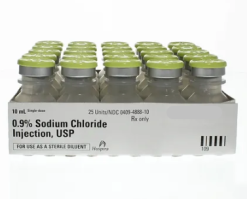 0.9% Sodium Chloride (10 mL bottle) 25 pack